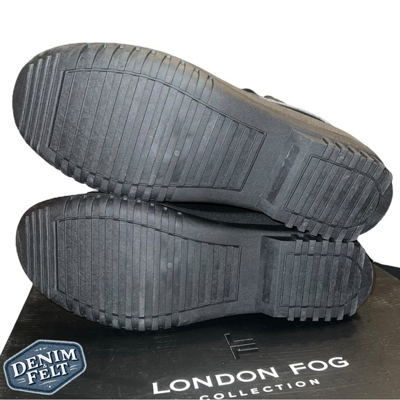 London Fog Men’s Black Tyler Snow Chelsea Boots | NEW/NIB!!❄️☃️🏂 - Picture 11 of 14